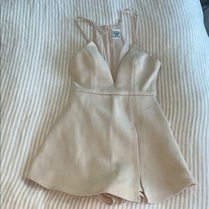 Angel Biba Cream Mini Dress
